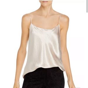 VINCE XS Satin Cami in Champagne